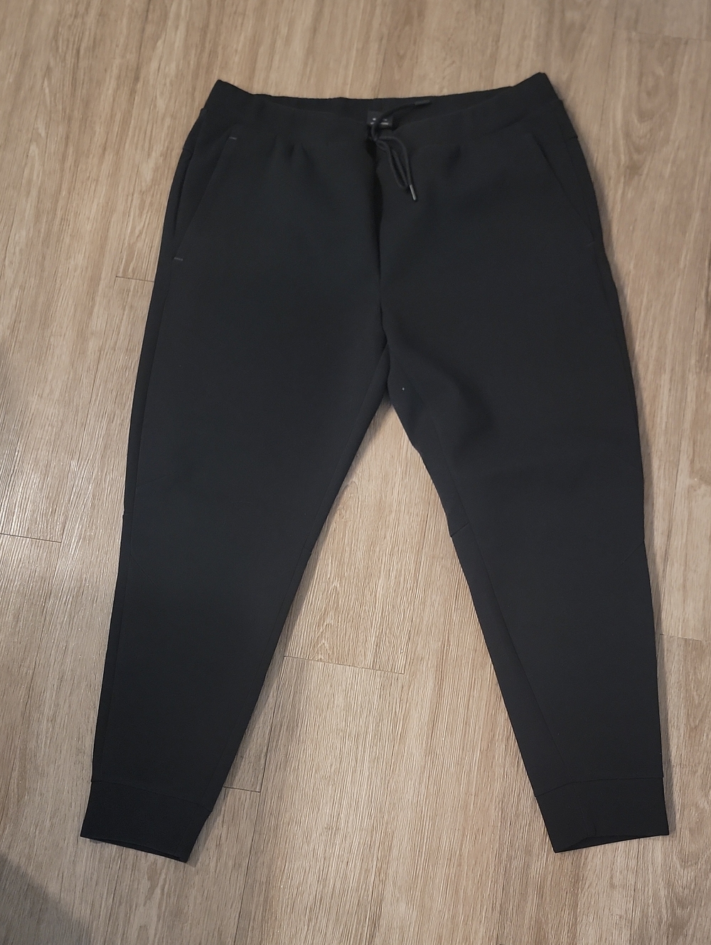 Athletic Works Black Men's Jogger Sweatpants with Drawstring